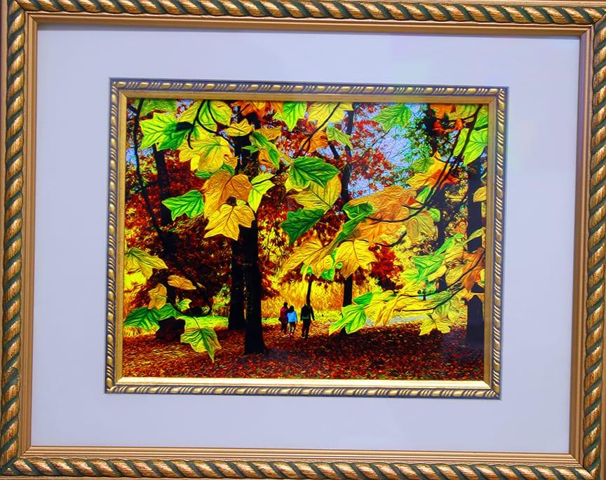 A Walk Among Falling Leaves by Grace L. Cuenca