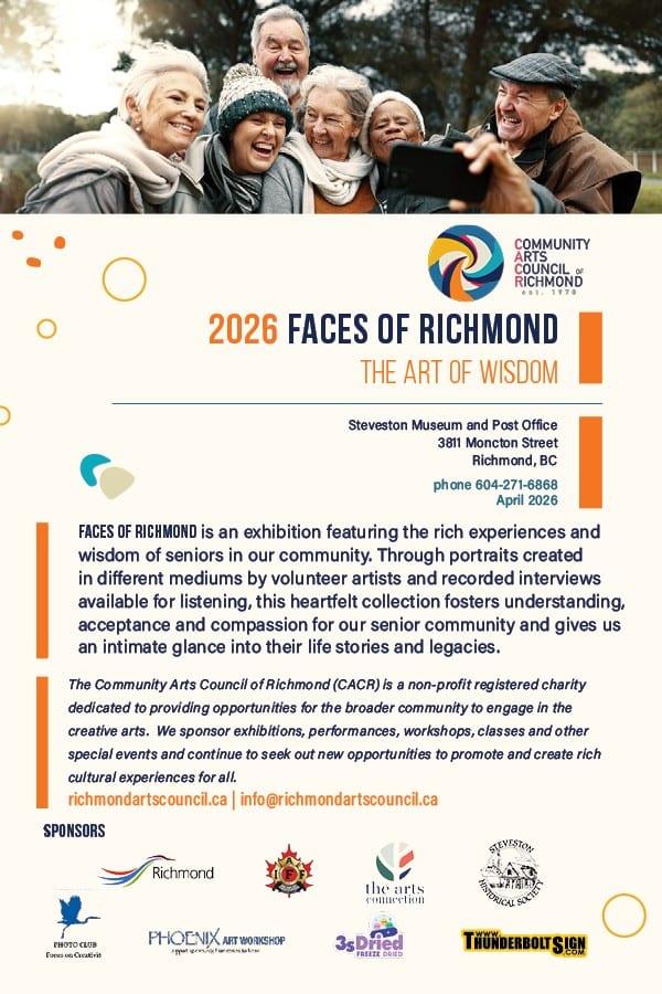 Faces of Richmond 2026 exhibition poster