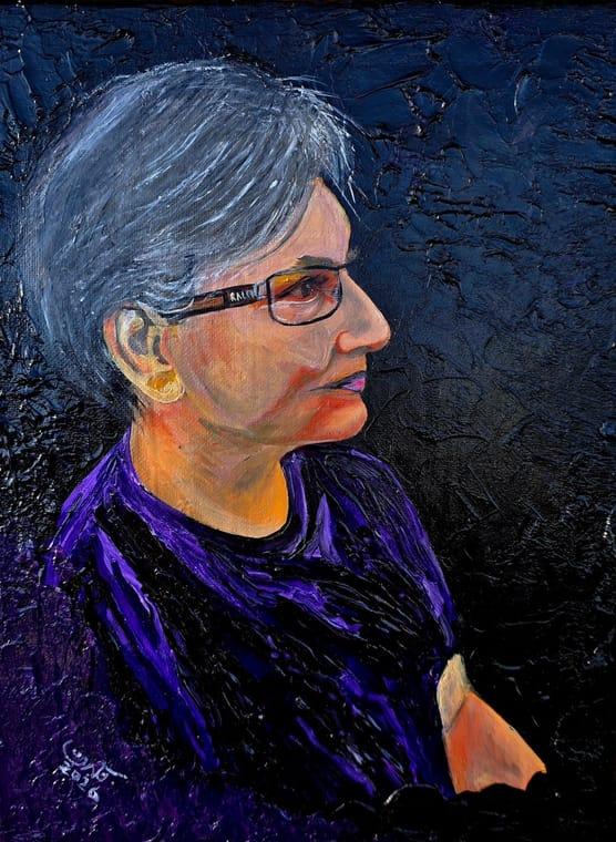 Barbara Vaz, portrait by Nikhat Qureshi