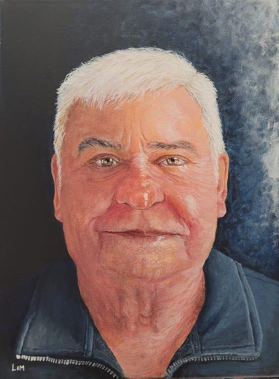 Bill Miloglav, portrait by Su Lin Lim