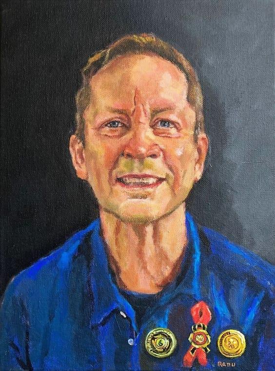 Fred Klomp, portrait by Ranu Chakraborty